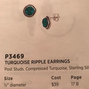Silpada Turquoise Ripple Earrings